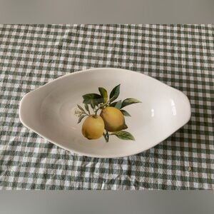 EFFETTI OVAL SERVING DISH LEMONS 🍋 Handmade MADE IN ITALY  🇮🇹